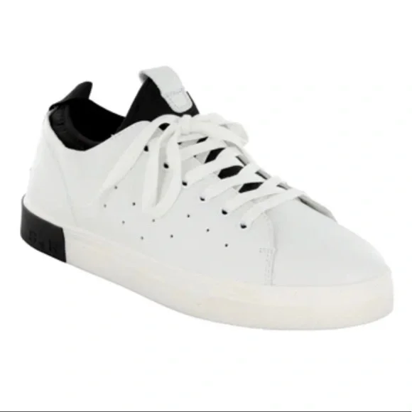 NOT 4 SALE Strauss + Ramm Lace Up White Tumble Mens Sneakers Size 10 - Picture 2 of 6